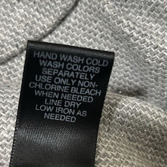 Avenue Women's Peacoat Gray Metallic Sparkly, Button, Missing Size Tag, Est. 2X - Picture 9 of 9